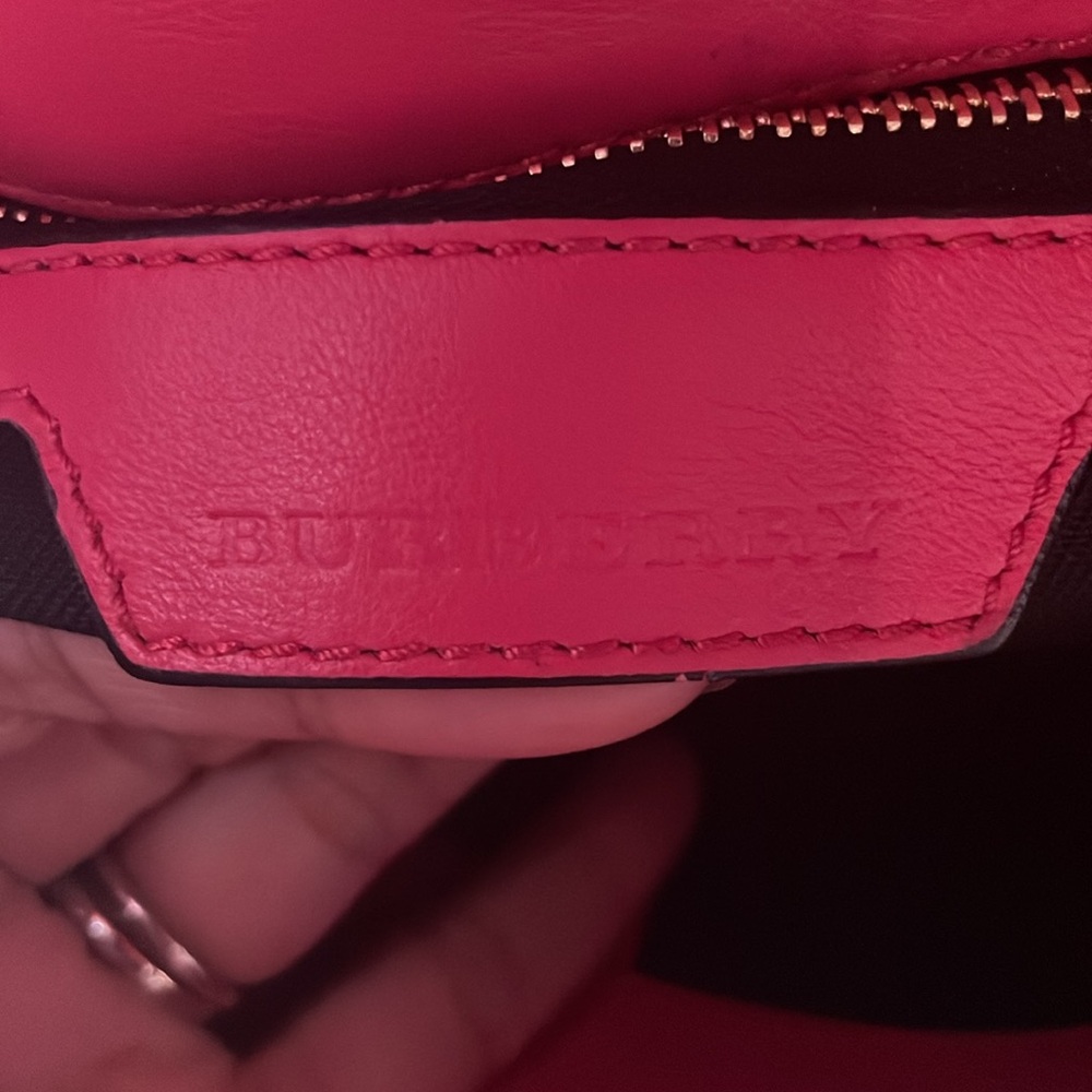 Burberry Horseferry Check Small Crossbody Bag Pink/Beige - Picture 12 of 16